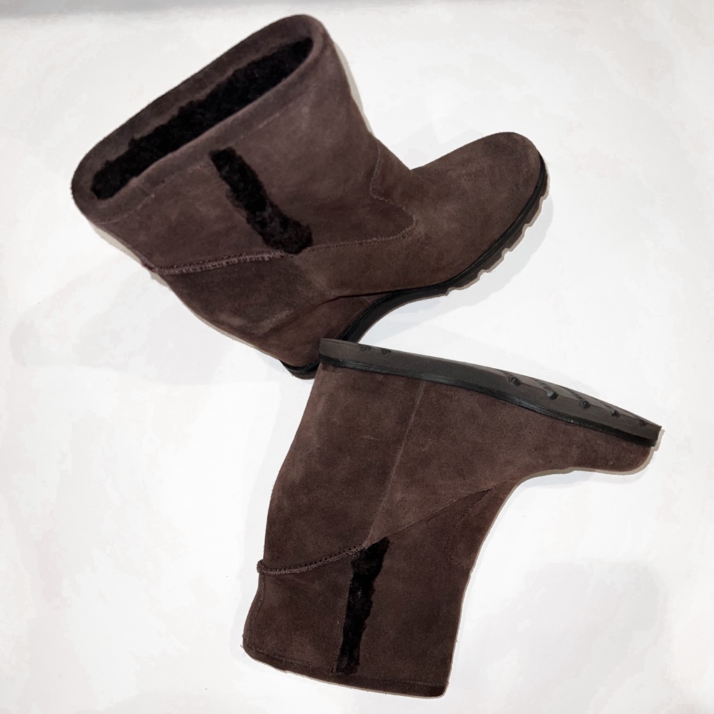Ugg Brown Wedge Booties